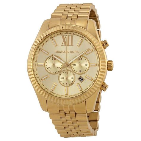 rebuy michael kors mk8280|oversized lexington gold tone watch.